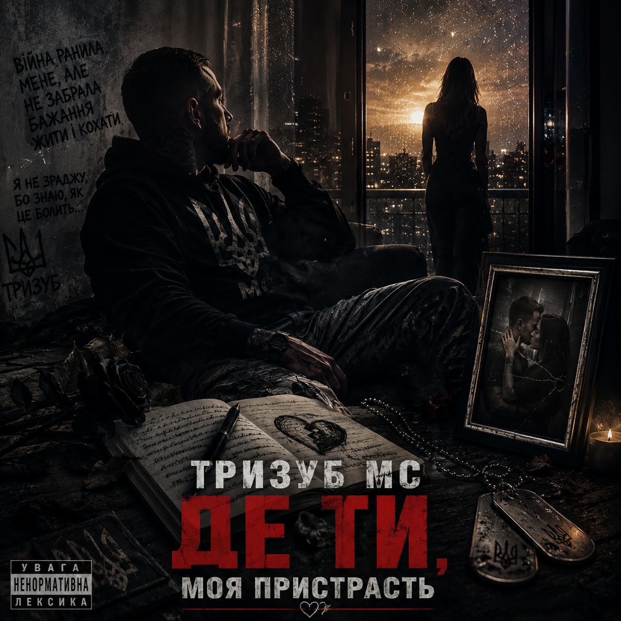 Тризуб МС — ДЕ ТИ, МОЯ ПРИСТРАСТЬ (Слухати онлайн, завантажити mp3)